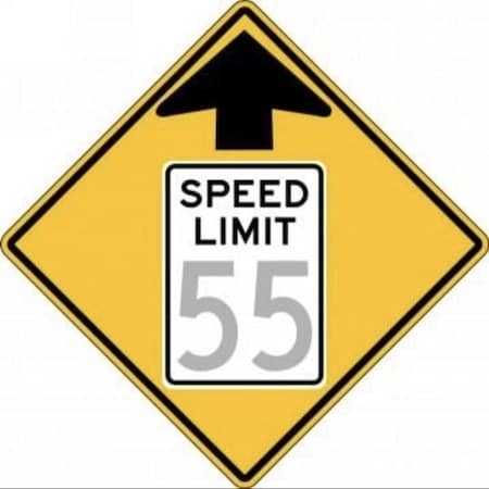 Accuform SEMICUSTOM SPEED LIMIT SIGN SPEED FRW53515DP FRW53515DP